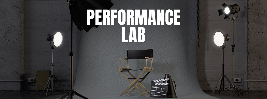 Performance Lab – dancer strikes a pose with her back turned